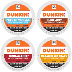 DUNKIN DONUTS Dunkin' Mixed Flavor Coffee Variety Pack, 60 Keurig K-Cup Pods
