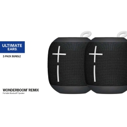 ULTIMATE EARS - Wonderboom Waterproof Portable Bluetooth Speaker (2 Pack) - (984-001799) In Black