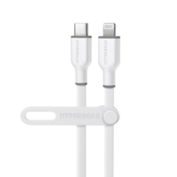 HYPERGEAR Charge And Sync Pd Lightning Mfi to USB-C Flexi Pro Cable 6Ft Pd Up to 60W Fast Charge 480Mbps High Speed - Soft Touch Silicone - In Black