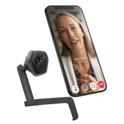 NAZTECH Laptop Mount for Phones And Tablets Magbuddy Elite Includes 2 Metal Plates 360 Degree Swivel - In Black