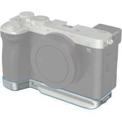 SMALLRIG Base Plate for Sony A7C Ii/a7Cr, Bottom Mount Plate (Silver) \w Built-In Quick-Release Plate for Arca, Qd Socket, Strap Slot, 1/4"-20 And