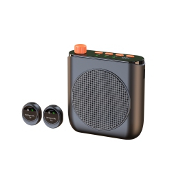 MYACUC Wireless Microphone Amplifier, Magnetic Clip-On Microphone Voice Amplifier for Teachers, Portable Bluetooth Voice Amplifier for Classroom