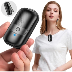 MYACUC Wearable Bluetooth Speaker, Portable Clip-On Speaker Built-In Mics for Hands-Free Music And Calls, Mini Outdoor Wireless Speaker for Working