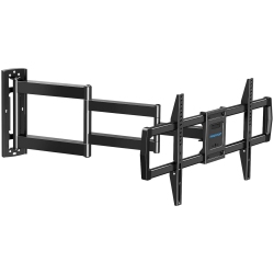 MOUNTUP 30 Inch Long Arm Tv Wall Mount for Most 42-75 Inch Tvs, Full Motion Corner Tv Bracket \w Extension & Tilt & Swivel Articulating Arm, Max