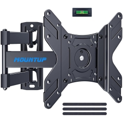 MOUNTUP Ul Listed Tv Monitor Wall Mount Swivel And Tilt for Most 14-42 Inch Led Lcd Flat Curved Tvs, Full Motion Tv Bracket \w Articulating Arm, Max