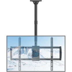 MOUNTUP Ceiling Tv Mount, Hanging Tv Ceiling Mount for Tv 26"-75", Full Motion Tv Bracket \w Min 25" to Max 60" Height Adjustment, Max Vesa