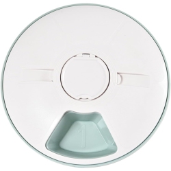 CHSSHA00 Automatic Timer 6-Bowl Pet Feeder, Automatic Dispenser \w Led Digital Timer, Wet And Dry Pet Food for Cats And Small Dogs, 6 Meals, Up To