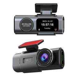 THE WAY 4K Dual Recording Dash Cam \w HD Wide-Angle Night Vision, Wifi, Front And Rear Dual Lenses, Gps, And In-Vehicle Recording - 4K+1080P+Wifi \w