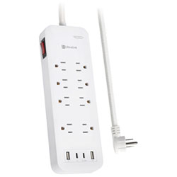 UltraLink 8-Outlet Surge Protector with 2 USB-A & 2 USB-C Ports