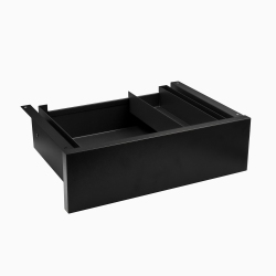 DESKY Minimal Under Desk - Steel Slim Slide-Out Storage, 11 Lb Capacity In Black