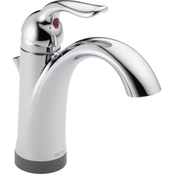 DELTA Faucet Lahara Single-Handle Bathroom Faucet With Diamond Seal Technology And Drain Assembly