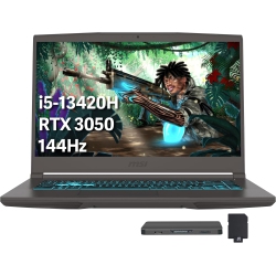 MSI Thin 15.6" Fhd Ips 144Hz Gaming Laptop, Intel I5-13420H, Nvidia Geforce Rtx 3050, 1Tb PCie SSD, 16GB Ram, Keyboard Backlit, Win 11 Pro, Gray