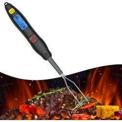 CHSSHA00 Digital Meat Thermometer With Probe Instant Read Kitchen Fork Type Food Thermometer for Smoker Grill Barbecue