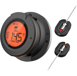 CHSSHA00 Temperature Measuring Devices Grill Thermometer \w Probes Digital Digital Cooking Thermometer Grill Thermostat for Oven Bbq Kitchen, 2 Probes