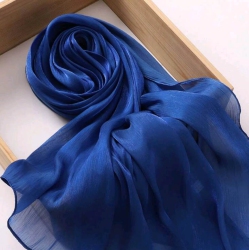 SUPERSHIELD Premium Soft Shimmer Hijab Head Scarf for Islamic Muslim Hair Wraps Women Lightweight Scarves Sheer Crepe Shawl - Color 2 In Multicolor