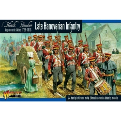 WARLORD GAMES Powder Napoleonic Wars 1789-1815 Napoleonic Hanoverian Infantry (24) New In Black