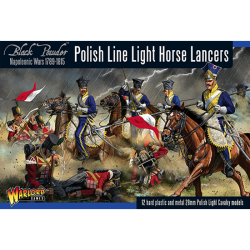 WARLORD GAMES Powder Polish Line Light Horse Lancers New In Black