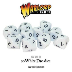 WARLORD GAMES Bolt Action D10 Dice Wg-D10-33 New In White