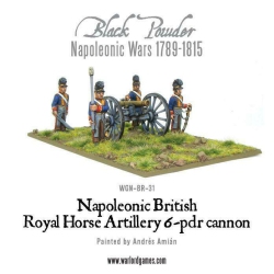 WARLORD-WEB Powder British Royal Horse Artillery 6 Pdr Cannon New In Black