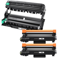 TONER4U – 3Packs (1 Drum Unit + 2 Toner Cartridge) Compatible for Brother Dr830, Tn830 (2X Tn830Xl + Dr830)