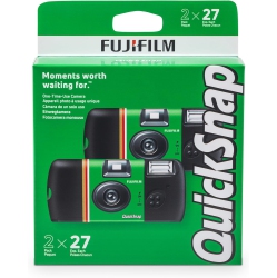 FUJIFILM Quicksnap Flash 400 One-Time-Use Camera - 2 Pack