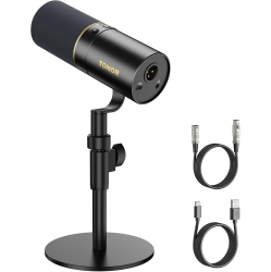 GENERIC Dynamic Microphone, Tonor USB/xlr PC Computer Gaming Mic \w Desktop Stand for Podcast Recording, Live Streaming, Singing, Studio Microfono