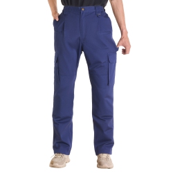 VEVOR Fr Pants for Men, 9 OZ 100% Cotton, Flame-Resistant Cargo Pants With Multi-Pockets And Elastic Waist In Multicolor