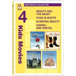 MGM Movie Collection 4 Kids Movies Hansel And Gretel/beauty And The Beast/sleeping Beauty/puss In Boots DVD