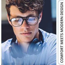 LIVHO Light Blocking Glasses, Fashion Fake Oversized Aviator Vintage Glasses, Retro Pilot Computer Glasses for Women/men In Blue