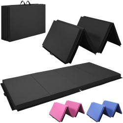 CAPHAUS 10' X 4' 4-Fold Folding Exercise Mat W/carrying Handles