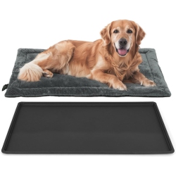 BOWHAUS Machine-Washable Dog Bed Pad & Tray for 48-Inch Kennel