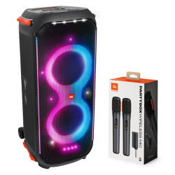 Open Box - JBL PartyBox 710 Bluetooth Party Speaker 800W with Lights and Splashproof Design + Brand New JBL Wireless Microphone BUNDLE SALE