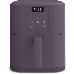 BELLA 6Qt Slim Air Fryer, Fits-Anywhere Kitchenware, Evergood Ceramic Nonstick Coating, Adjustable Temperature, 6 Preset Cooking Options, 60 Min Auto