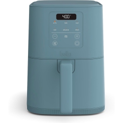 BELLA 4Qt Slim Air Fryer, Fits-Anywhere Kitchenware, Evergood Ceramic Nonstick Coating, Adjustable Temperature, 6 Preset Cooking Options, 60 Min Auto