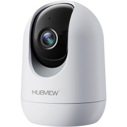 MUBVIEW Indoor Security Camera 2K, Pet Camera \w Phone App, Wifi Cameras for Home Security Camera for Dog/baby Monitor/elder Pan Tilt, 2.4G, 24/7