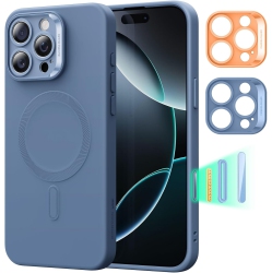 LDAS ELECTRONICS Iphone 16 Pro Case \w Magsafe – Slim Shockproof Silicone Cover, Magnetic Charging Support, Full Screen & Camera Protection, Soft