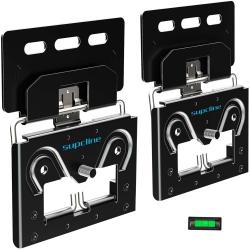 SUPCLINE Ultra Slim Tv Wall Mount Compatible \w 14"- 80" Flat & Frame Tvs, 0.3" Micro-Gap Low Profile, Minimalist Look, Blends Any Interior, Hold Up