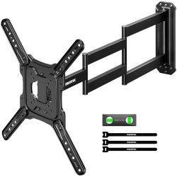 MONTEK Long Arm Tv Wall Mount for Most 23-65 Inch Tvs, 37 Inch Long Extension Tv Mount Swivel And Tilt, Full Motion Wall Mount Tv Bracket Fit Max