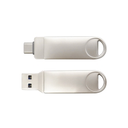 THE WAY Type-C USB Flash Drive Rotating USB Flash Drive 2-In-1 Metal High-Speed Mobile Phone Computer USB Flash Drive USB Interface - 16GB 3.0
