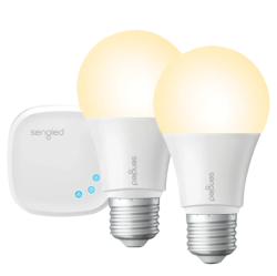 SENGLED Refurbished (Good) - Smart Led Soft A19 Starter Kit (2-Pack) - E39-Na03Gw_2K In White