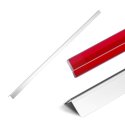 VEVOR 1 X 1 X 48 Inch Stainless Steel Wall Corner Protector, 10 Pack Metal Corner Guards, 304 Stainless Steel Edge Trim 90-Degree Angle For