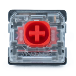 GATERON Ks-33 Low Profile Silent 2.0 Keyboard Switches, Linear 45Gf 3 Pin Smd Led Factory Pre-Lubed for Mx Mechanical Keyboard - 35 In Red