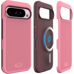 TUDIA Mergegrip for Google Pixel 9 Pro Xl Case 2024 Magsafe Compatible - Smokey In Pink
