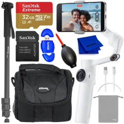 INSTA360 Flow 2 Standard Bundle (Summit White) - 32GB Accessory Bundle