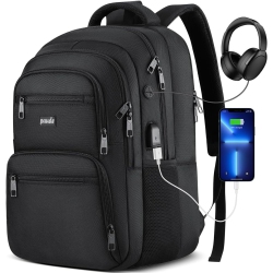 OECECA Laptop Backpack, School Backpack Large Bookbag With USB for High School College Students Office Business, Waterproof