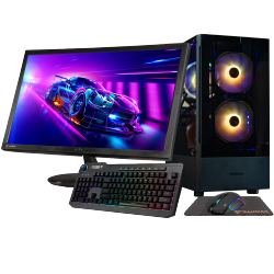 GIGATECH GAMING Titan 5 Gaming PC Desktop Monitor Bundle - Intel Core Ultra 5 245K 5.2Ghz 14-Core, Nvidia Rtx 5060 Gpu, 32GB Ddr5 6000Mhz, 512GB