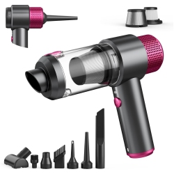 NIERBO Car Vacuum Cleaner, 16000Pa Handheld Vacuum Cleaner Cordless Powerful, 7 In 1 Portable Vacuum Claner \w Led Light, Dual Filters, One-Touch