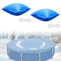 MYACUC Square Winter Ground Pool Cover, Pvc Thickened Air Pillow With Rope Set, Suitable for Above-Ground Pools And Outdoor Fountains