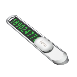HOCO Temporary Parking Card Phone Number Card Car Sticker Luminous Metal Alloy Phone Number Car Sticker Hidden Car Accessories
