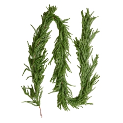 VEVOR Christmas Garland, 9-Ft Realistic Norfolk Pine Garland, Evergreen Real Touch Artificial Faux Greenery Garlands, for Holiday Indoor Outdoor